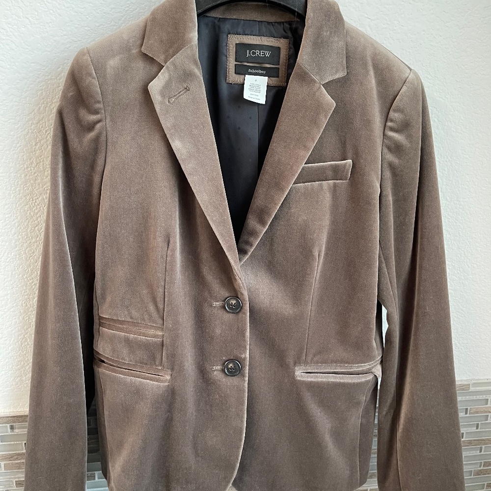 JCrew Velvet Blazer